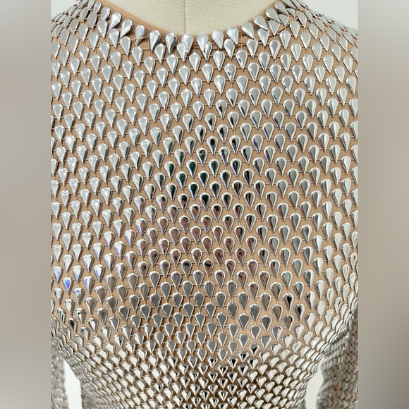 Burberry Sandra Metallic Mesh Top - Picture 6 of 14